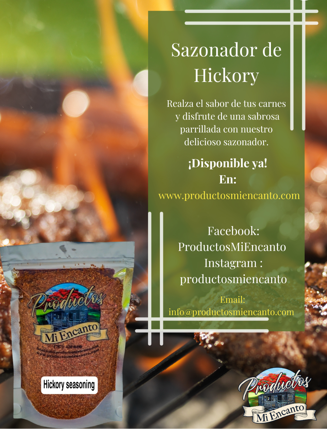 Sazonador de Hickory para carnes (Hickory Steak Seasoning)