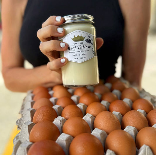Eggs and Grass Fed Beef Tallow