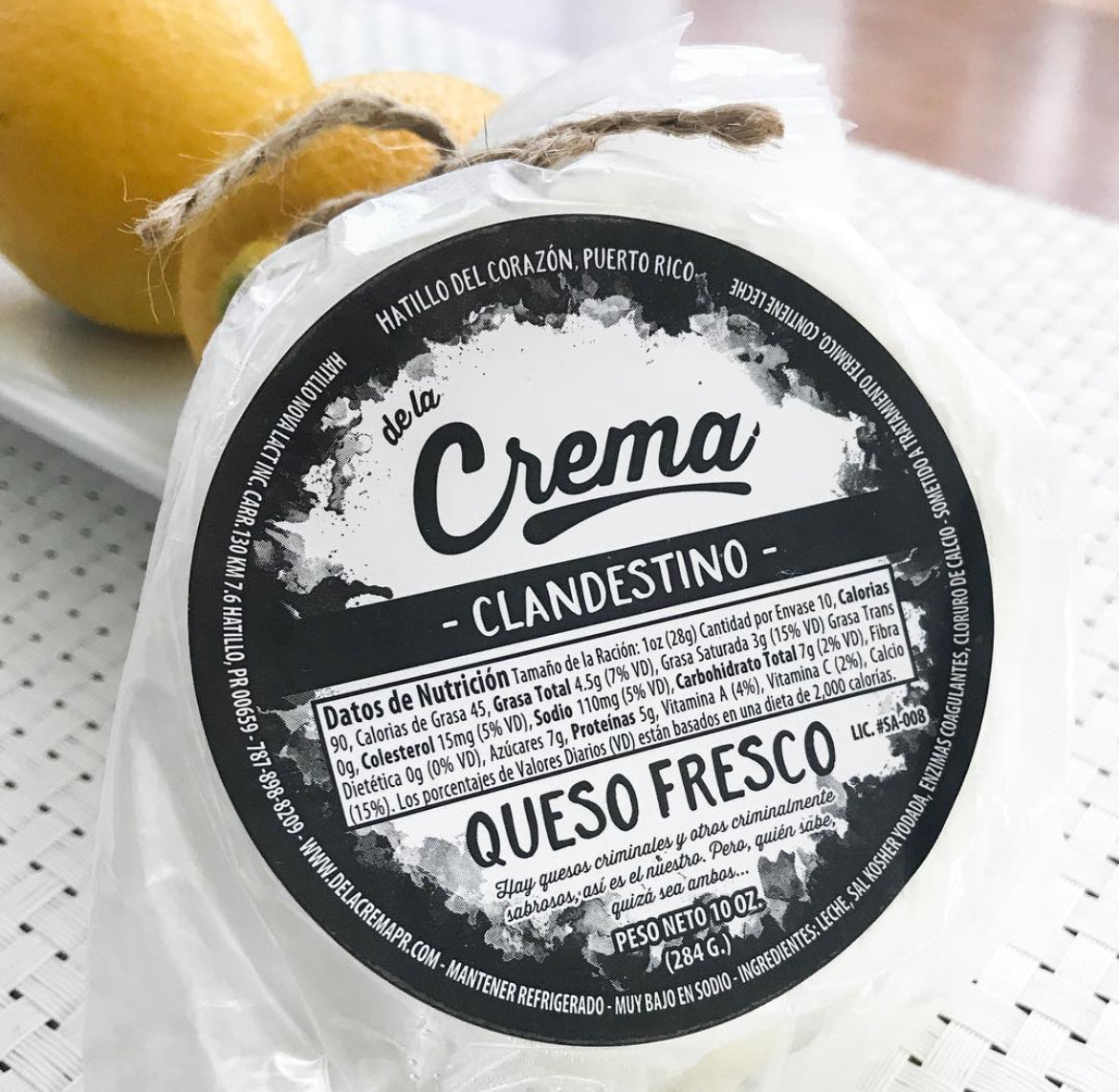 Queso Fresco del País Clandestino | De la Crema