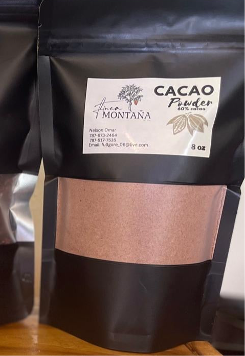 Cacao en Polvo 100% | Cacao Powder 8oz. • Finca Montaña, Aguada P.R.