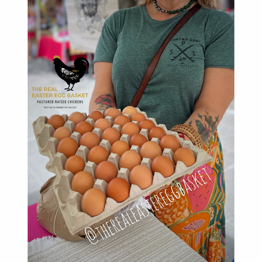 30 Egg Flat | Cartón de 30 Huevos del País ❤️🥚🐓🇵🇷✨
