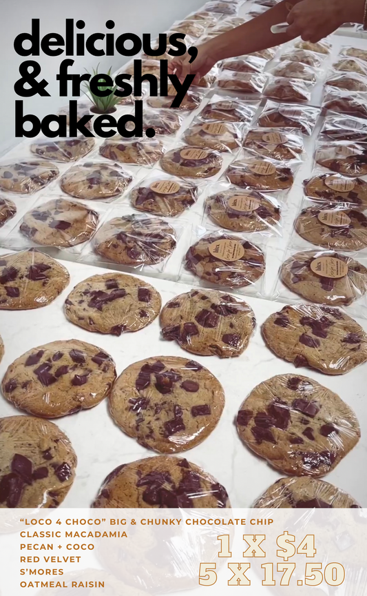 Bundle Up! Big & Chunky, Triple Chocolate Chip Cookies | 3 x $12