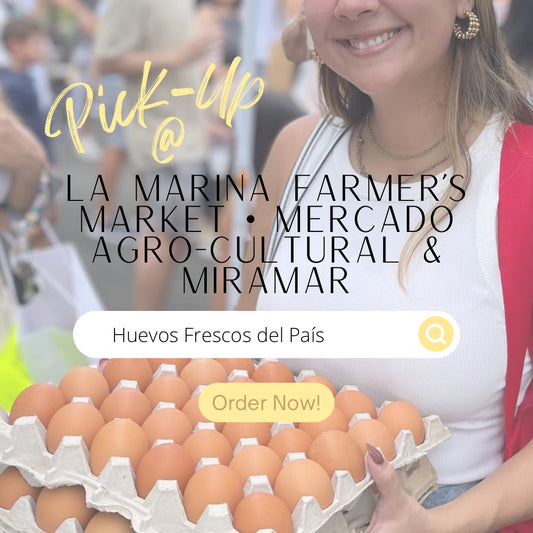 30 Egg Flat | Cartón de 30 Huevos Frescos y Agroecológicos del País